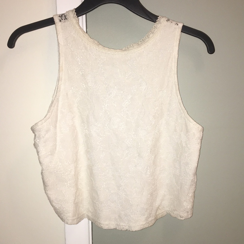 Lace crop top